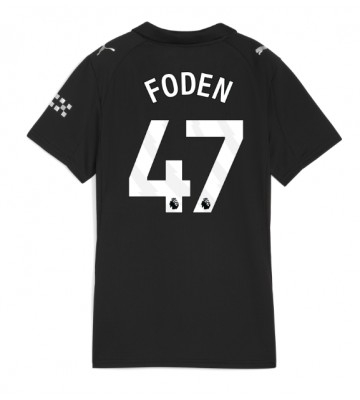 Lacne Ženy Futbalové dres Manchester City Phil Foden #47 2025-26 Krátky Rukáv - Preč